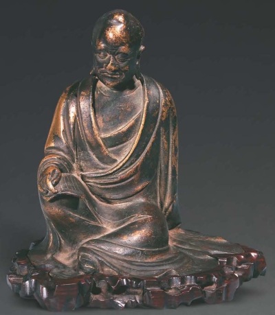 明 銅制達摩坐像