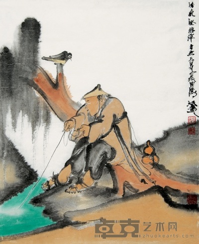 张正民 2008年作 清气 镜心 63×51cm