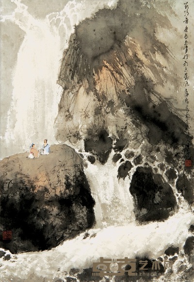 徐善 2000年作 山水清音 镜心 63×44cm