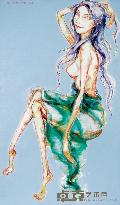沈娜 2005年作 少女系列 110×65cm