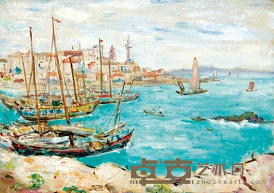 胡善余 石塘风景 40×55cm