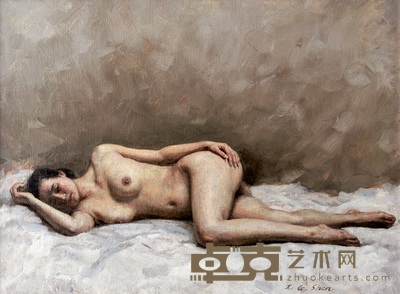沈行工 1990年作 女人体 80×110cm