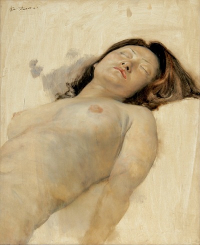 殷雄 2005年作 躺着的女人体