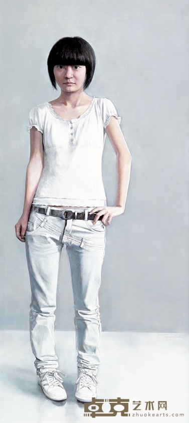 孙仕荣 2008年作 晨风 165×75cm