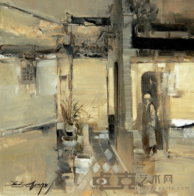 俞晓夫 2003年作 记忆系列之一 50×50cm