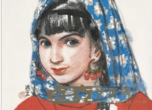 史国良 女孩 镜心 29×40cm