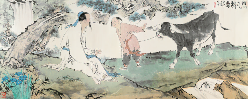 范曾(b.1938)唐人诗意144×366cm