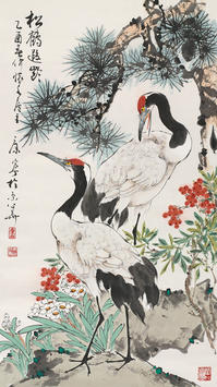 康宁(b.1938)松鹤遐龄