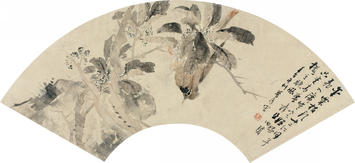 朱偁(1826—1900)金粟枝头