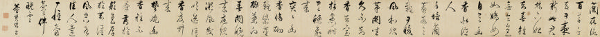 董其昌(1555—1636)书法兰花诗29.5×468cm