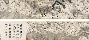 沈周(1427—1509)雪溪钓艇卷