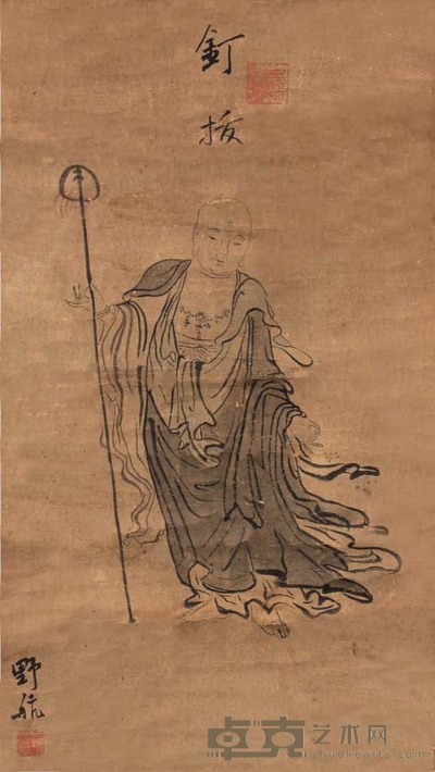 连溪人物立轴 42×25cm