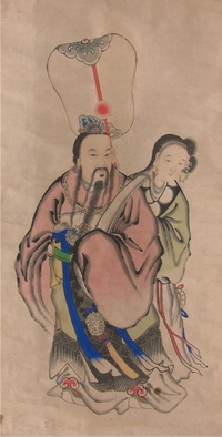无款人物立轴