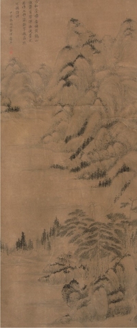 恽寿平山水立轴