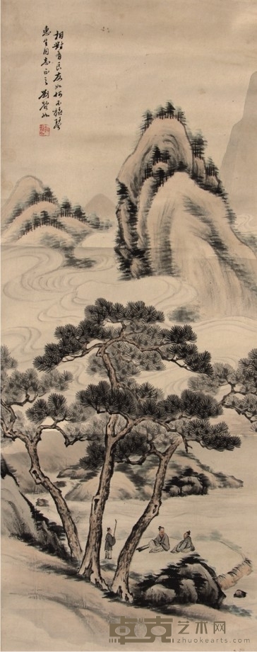 刘声如山水立轴 88×35cm