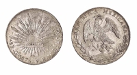 1875年墨西哥鹰洋银币一枚