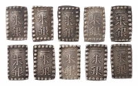 1736-1818年日本一朱银十枚