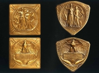 1904年美国圣路易斯世界博览会官方最高等级参展奖章两枚