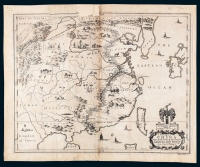 M 1655年苏格兰印制中国北方地形图一幅