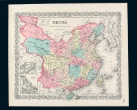 M 1835-1855年美国、法国印制中国地图五幅