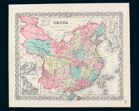 M 1835-1855年美国、法国印制中国地图五幅