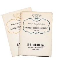 L 1946年美国纽约Harmer公司举办《罗斯福总统邮集专场拍卖》拍卖目录第一册、第二册