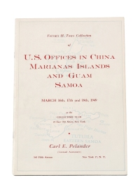 L 1949年3月16-18日美国纽约Carl E.Pelander公司举办著名集邮家Ferrars H.Tows珍藏美国在华邮政专集拍卖目录一册