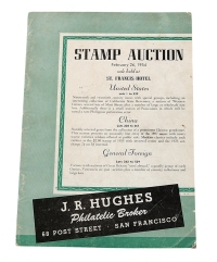 L 1954年美国J.R.HUGHES（晓士）公司举办珍罕华邮专场拍卖会目录一册