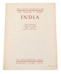 L 1957年11月Robson Lowe公司举办William C.Hinde专场拍卖目录一册