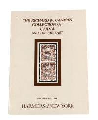 L 1988年美国HARMERS公司举办李查堪曼（Richard W.Canman）拍卖目录一册