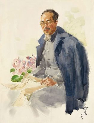 哈定 1966年作 李咏森肖像