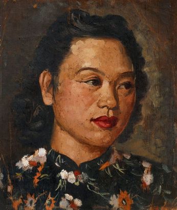 费以复 夫人画像