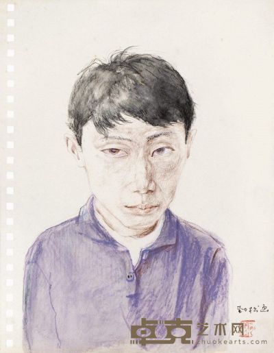 杨劲松 穿紫衣的男孩 29.3×22.9cm