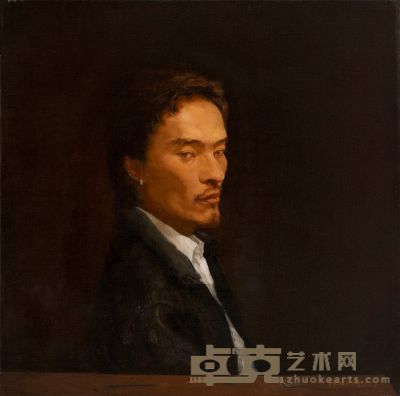 彭斯 2005年作 一个无名青年的肖像 99.7×100cm