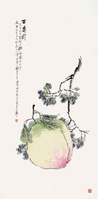钱慧安 乙巳（1905年）作 百寿图 立轴