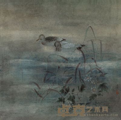 江宏伟 如影随行 镜心 65×66.4cm