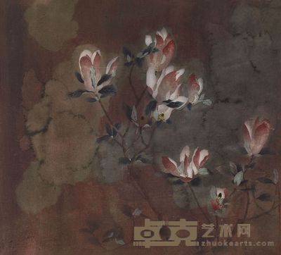 江宏伟 辛夷 镜心 55.3×60.8cm
