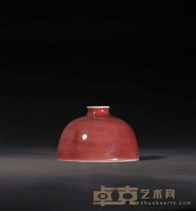 清康熙 豇豆红太白尊 直径12.9cm