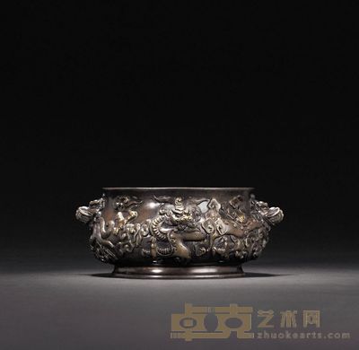 明 云龙纹簋式炉 宽19.2cm