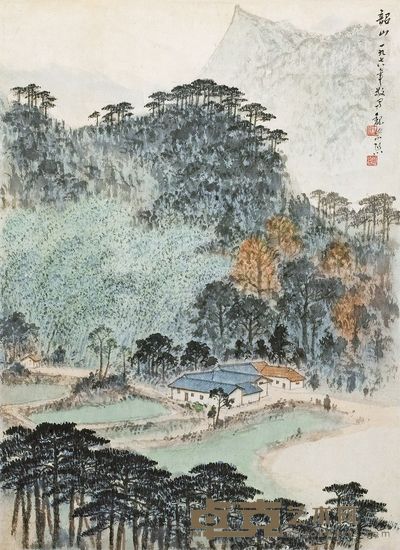 魏紫熙 1978年作 韶山风景 镜心 60×43cm