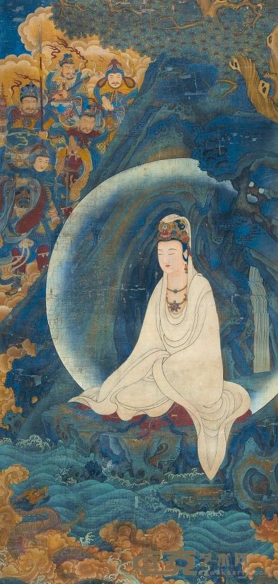 无款 观音 立轴 107×227cm