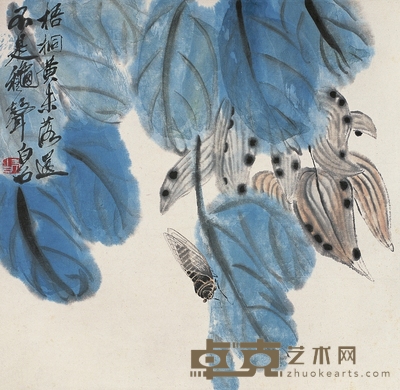溥儒 荷花蜻蜓 立轴 95.5×32.5cm