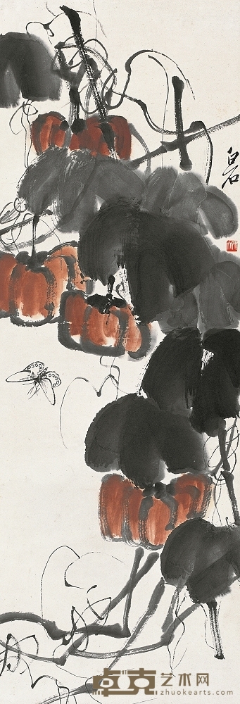 齐白石 秋声 镜心 31×32cm