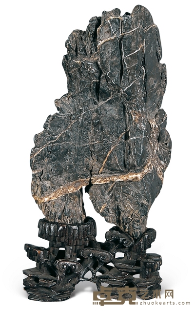 清 灵璧石供石 高27.5cm
