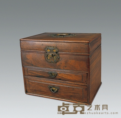 清 红木文具盒 高35cm