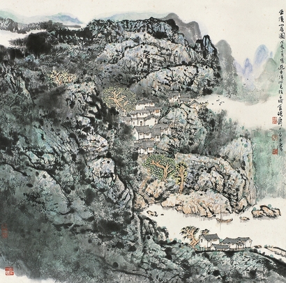 宋玉麟 1988年作 巫溪山居图 立轴