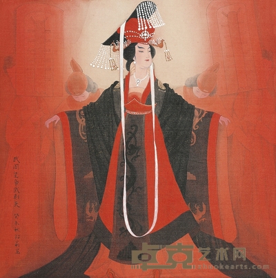 邹莉 2003年作 武则天 镜心 38.5×38.5cm