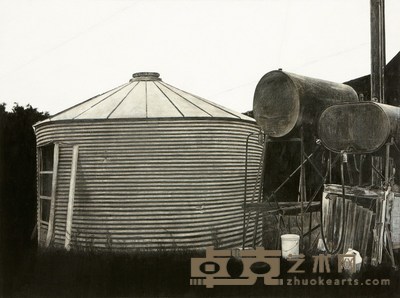 辛善珠 1997年作 粮食电梯 91.4×122cm