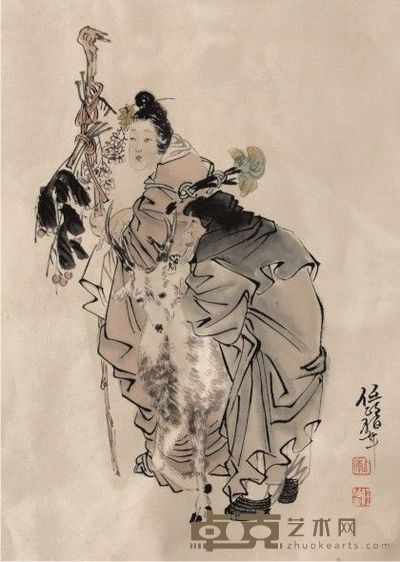 任伯年人物镜片 34×44