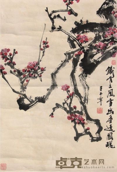 于希宁梅花立轴 66×44